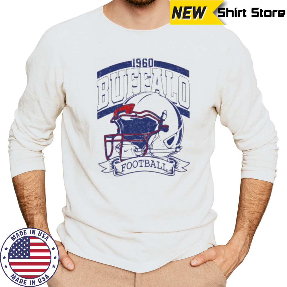 Vintage 90s Style Buffalo Football Game Day Shirt Long Sleeved