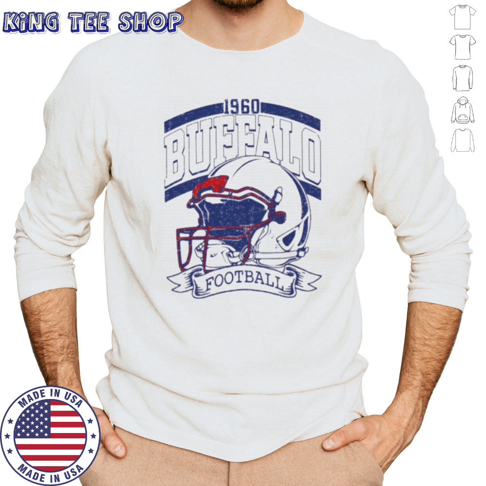 Vintage 90s Style Buffalo Football Game Day Shirt Long Sleeved