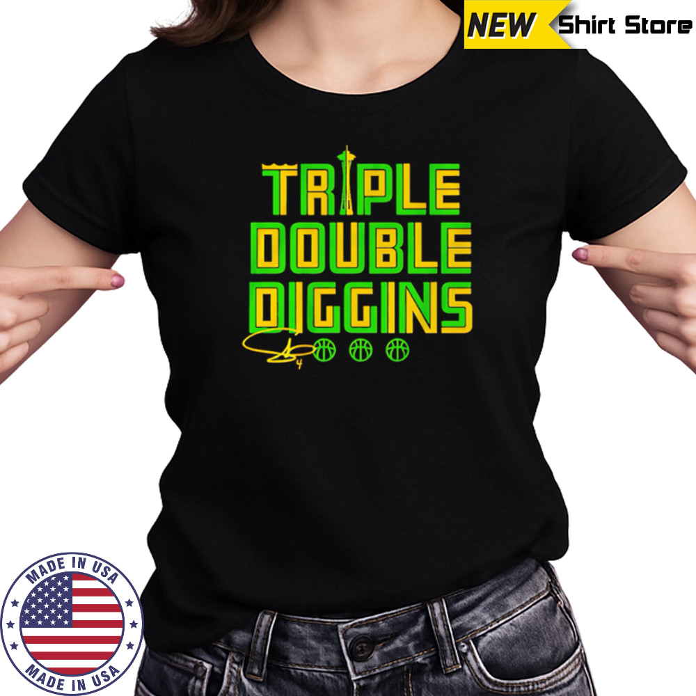 WNBA Seattle Storm Skylar Diggins Triple Double Diggins signature shirt Women's T-shirt