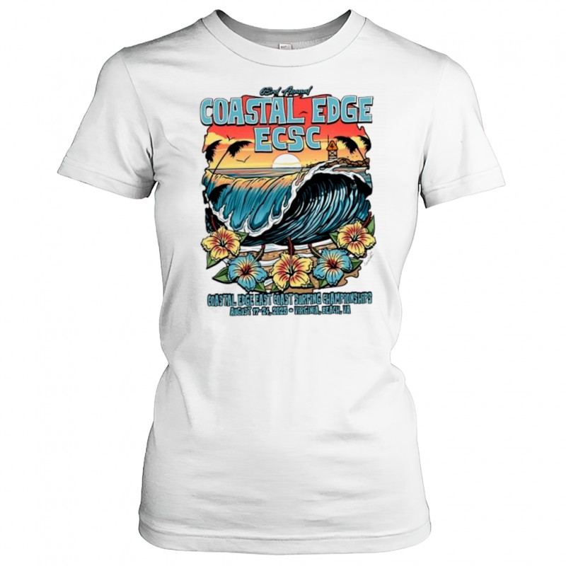 Coastal Edge East Coast Surfing Championship 2025 Featuring Artist Aaron Fulcher Shirt Women's T-shirt