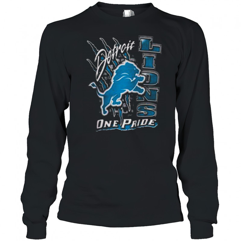 Detroit Lions One Pride Vintage Shirt Long Sleeved