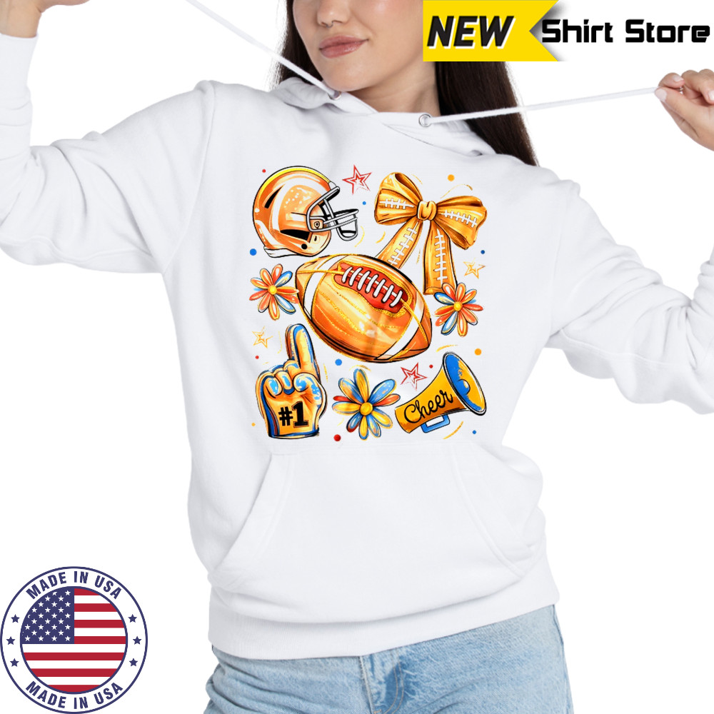 Football Game Day Football Season Fall Autumn Coquette Bow shirt Hoodie