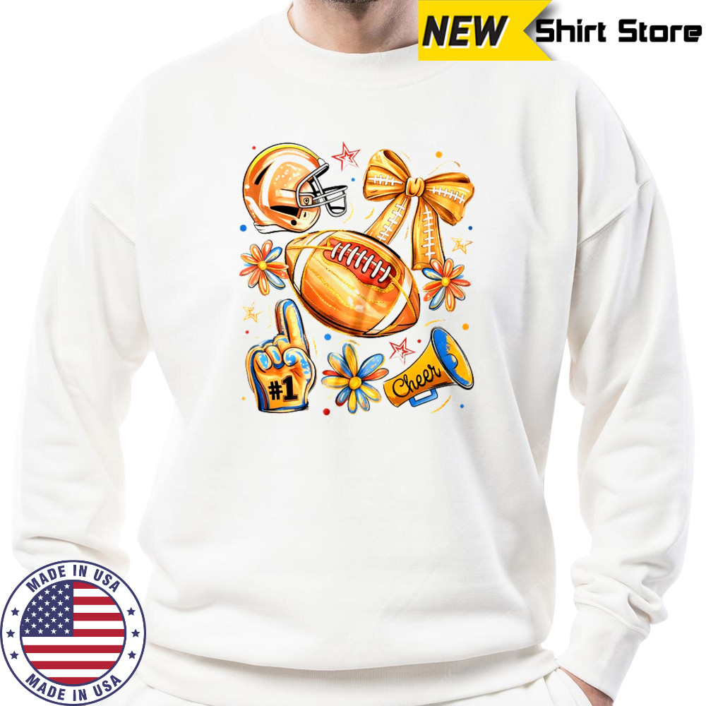 Football Game Day Football Season Fall Autumn Coquette Bow shirt Sweatshirt