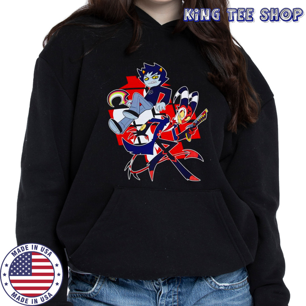 Helluva Boss x Homestuck Karkat and Blitz shirt Hoodie
