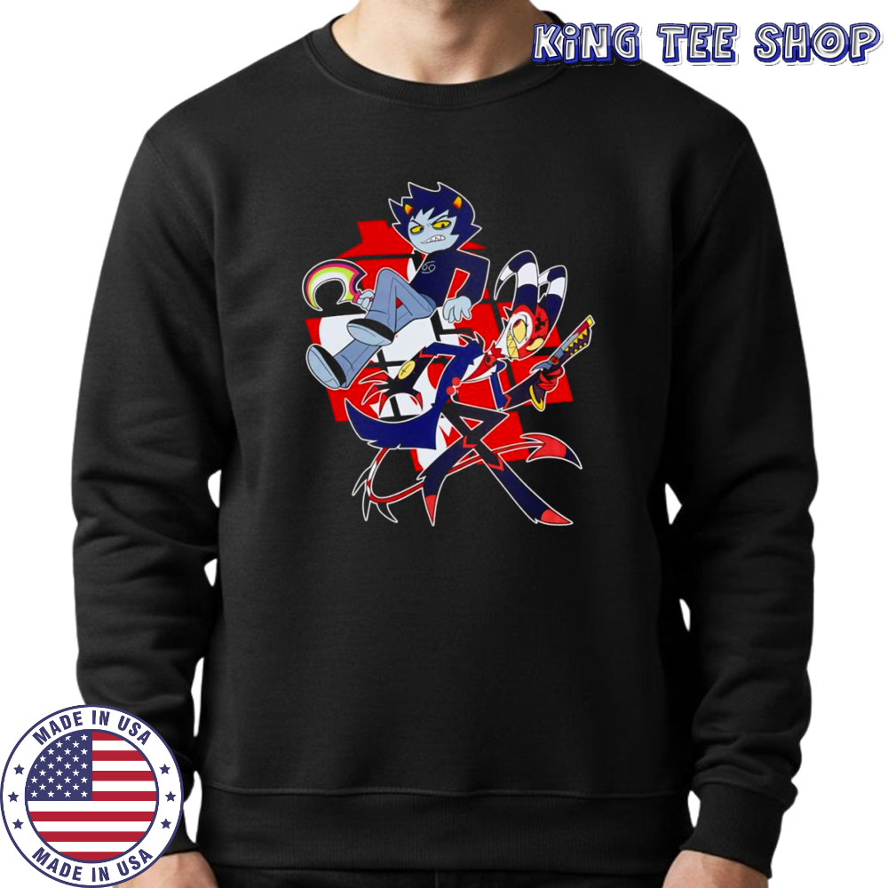 Helluva Boss x Homestuck Karkat and Blitz shirt Sweatshirt