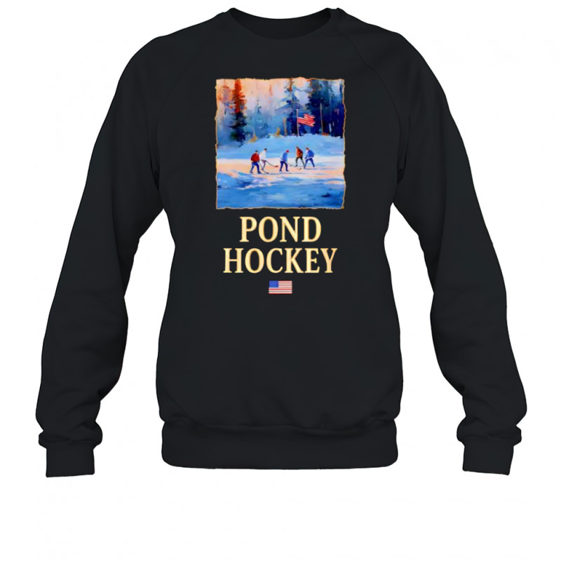 Pond Hockey playing golf shirt Sweatshirt
