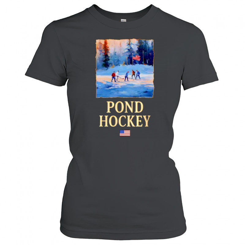 Pond Hockey playing golf shirt Women's T-shirt