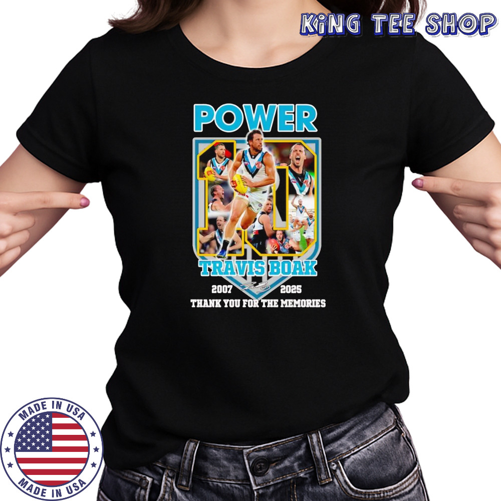 Power Travis Boak 2007 2025 thank you for the memories shirt Women's T-shirt