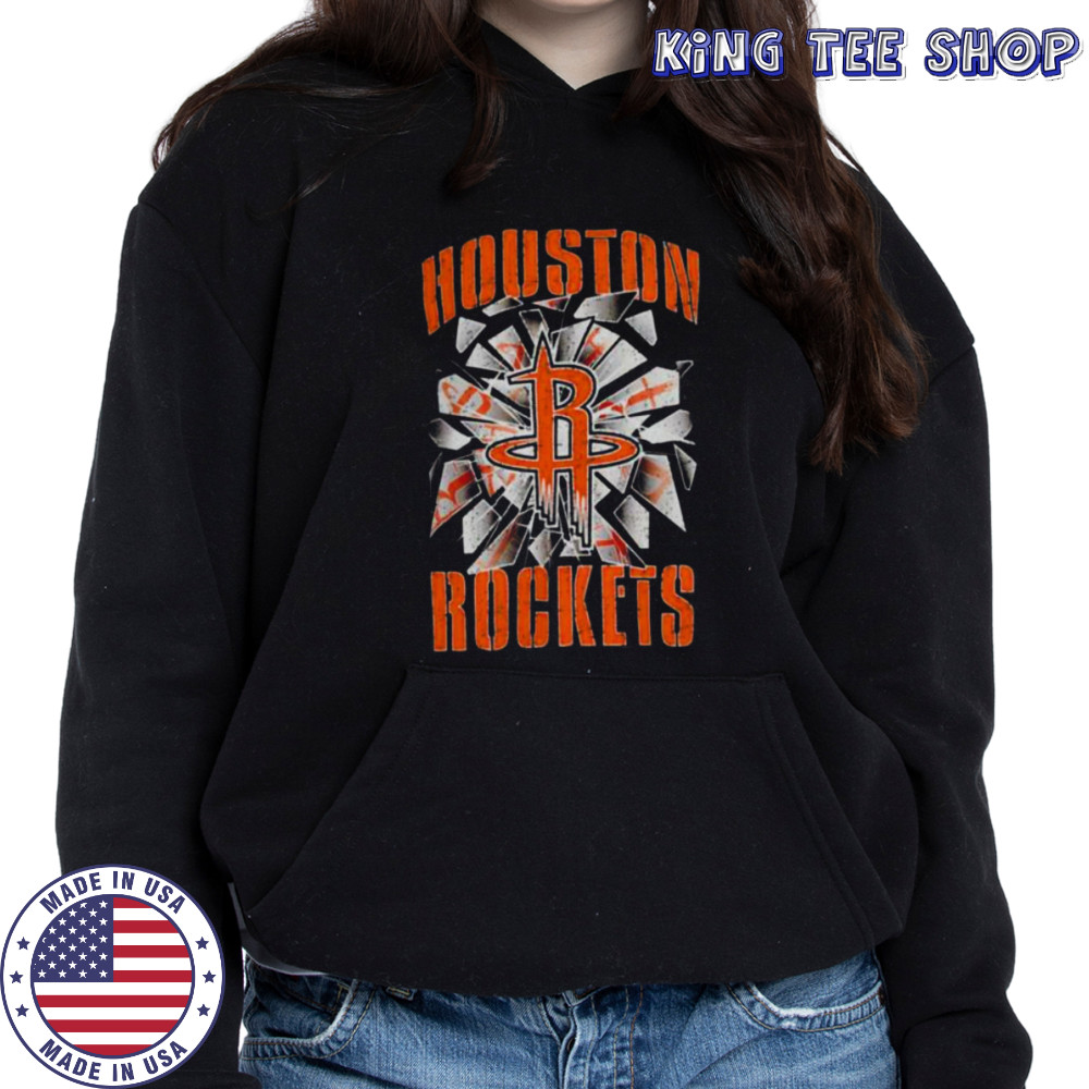Pro Standard Rockets Shattered Backboard T Shirt Hoodie