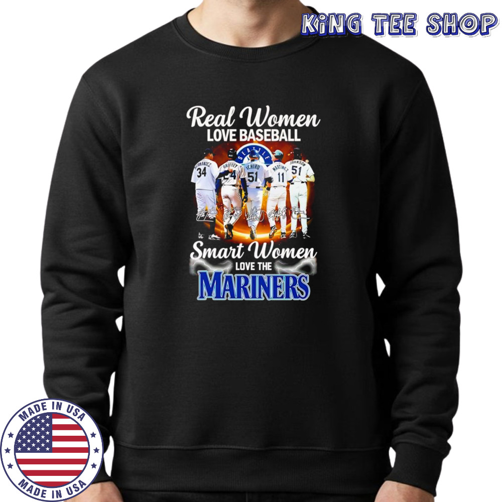 Real women love baseball smart women love the Marines shirt Sweatshirt