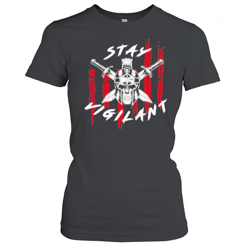 Stay Vigilant Skull Swords T-Shirt Women's T-shirt