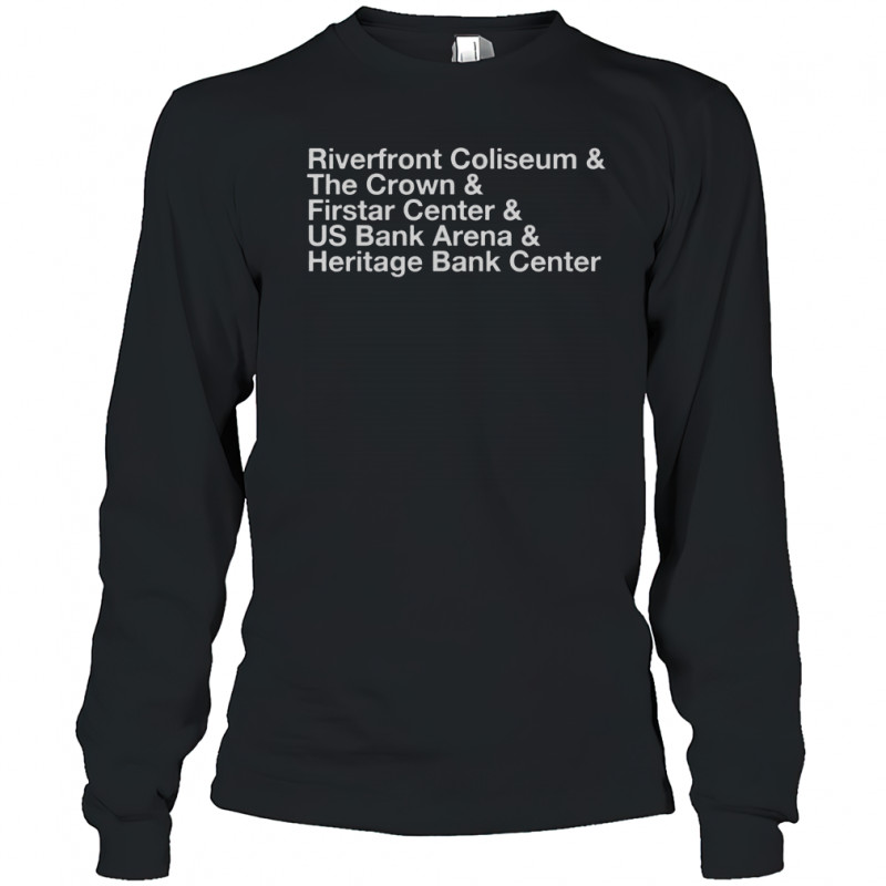 The Big Arena On The River T-Shirt Long Sleeved