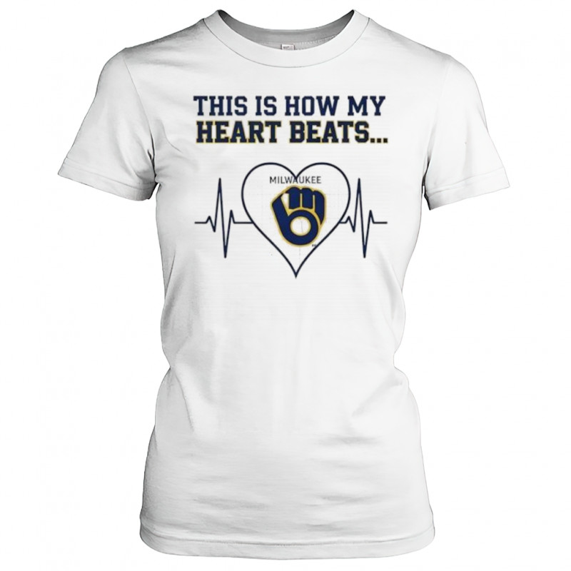 This is How My Heart Beats Milwaukee Brewers shirt Women's T-shirt