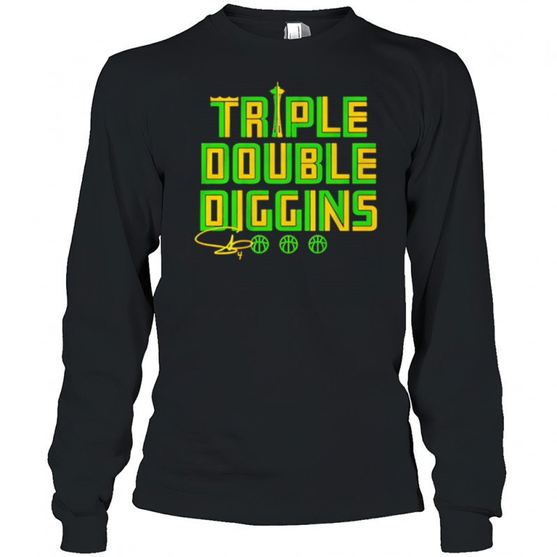 WNBA Seattle Storm Skylar Diggins Triple Double Diggins signature shirt Long Sleeved