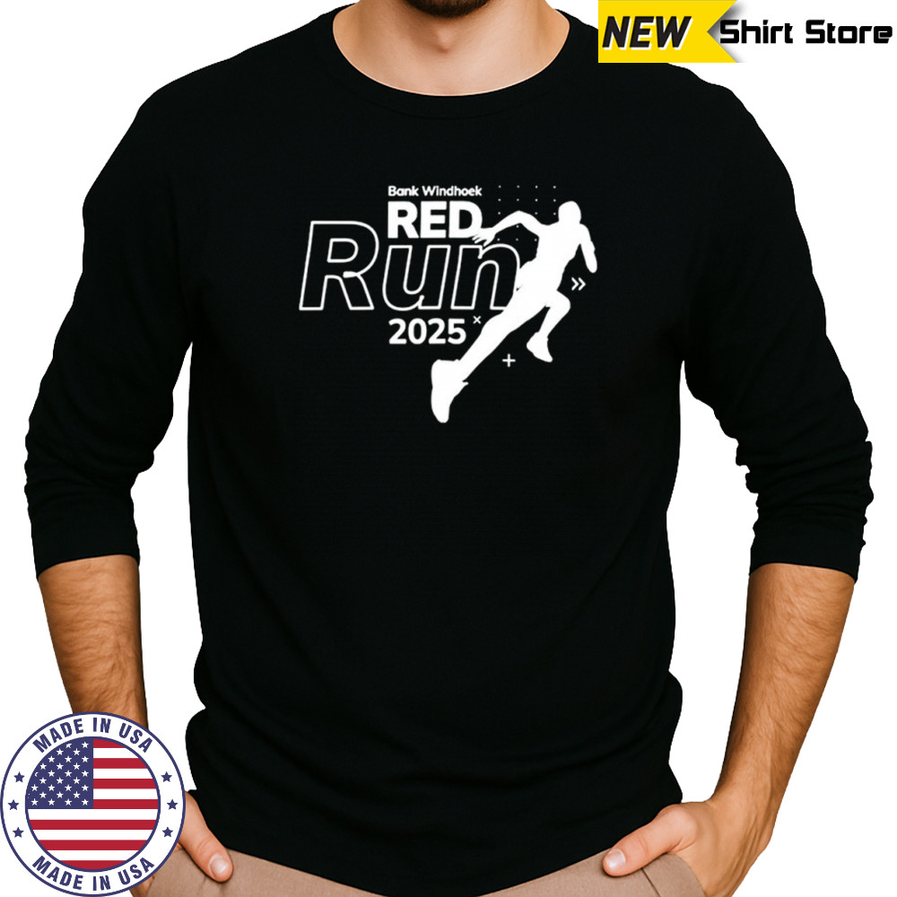 Bank Windhoek red run 2025 shirt Long Sleeved