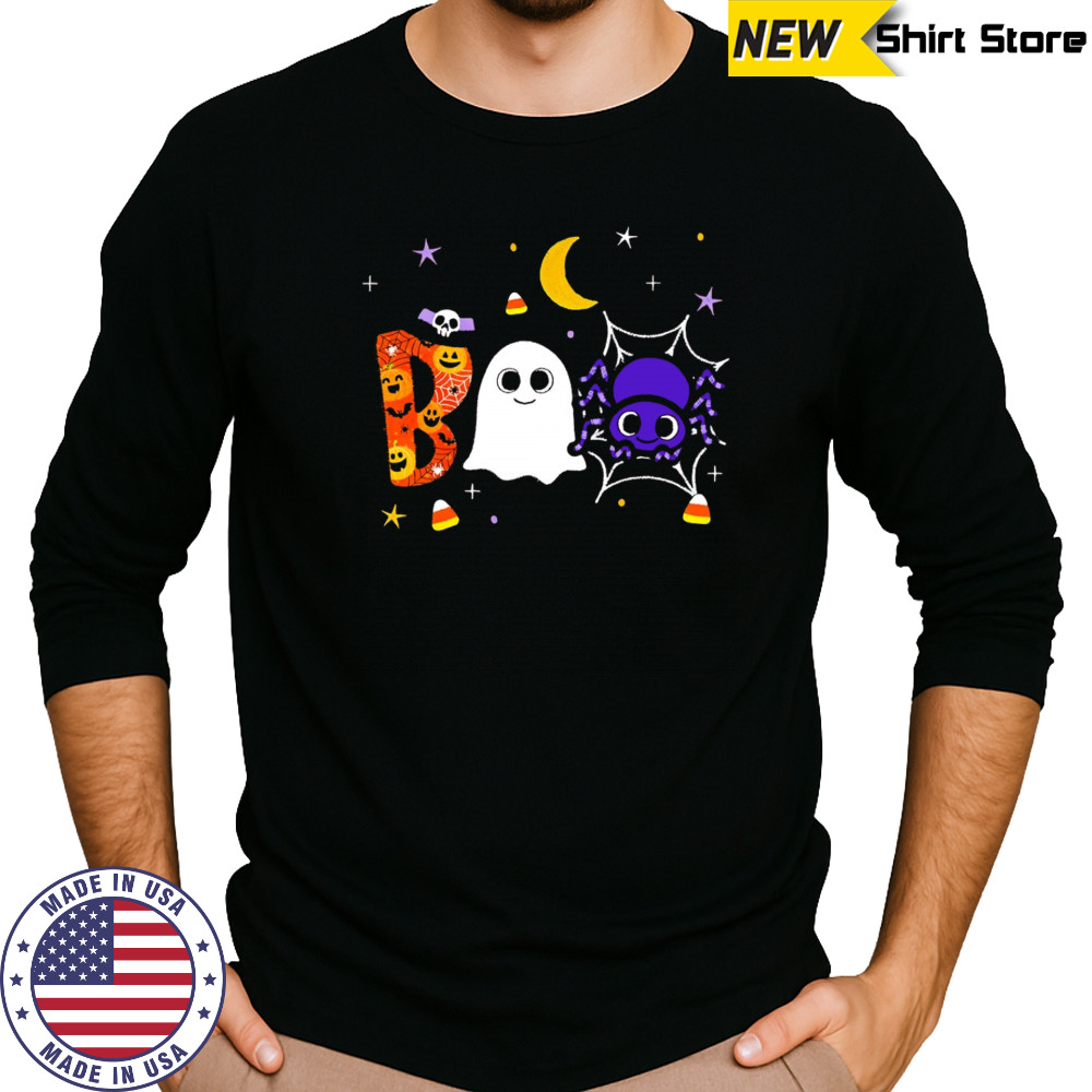 Boo spooky Halloween 2025 shirt Long Sleeved