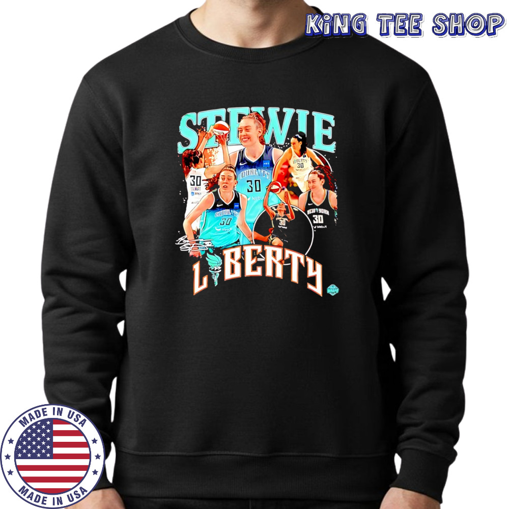 Breanna Stewart No.30 New York Liberty WNBA signature shirt Sweatshirt