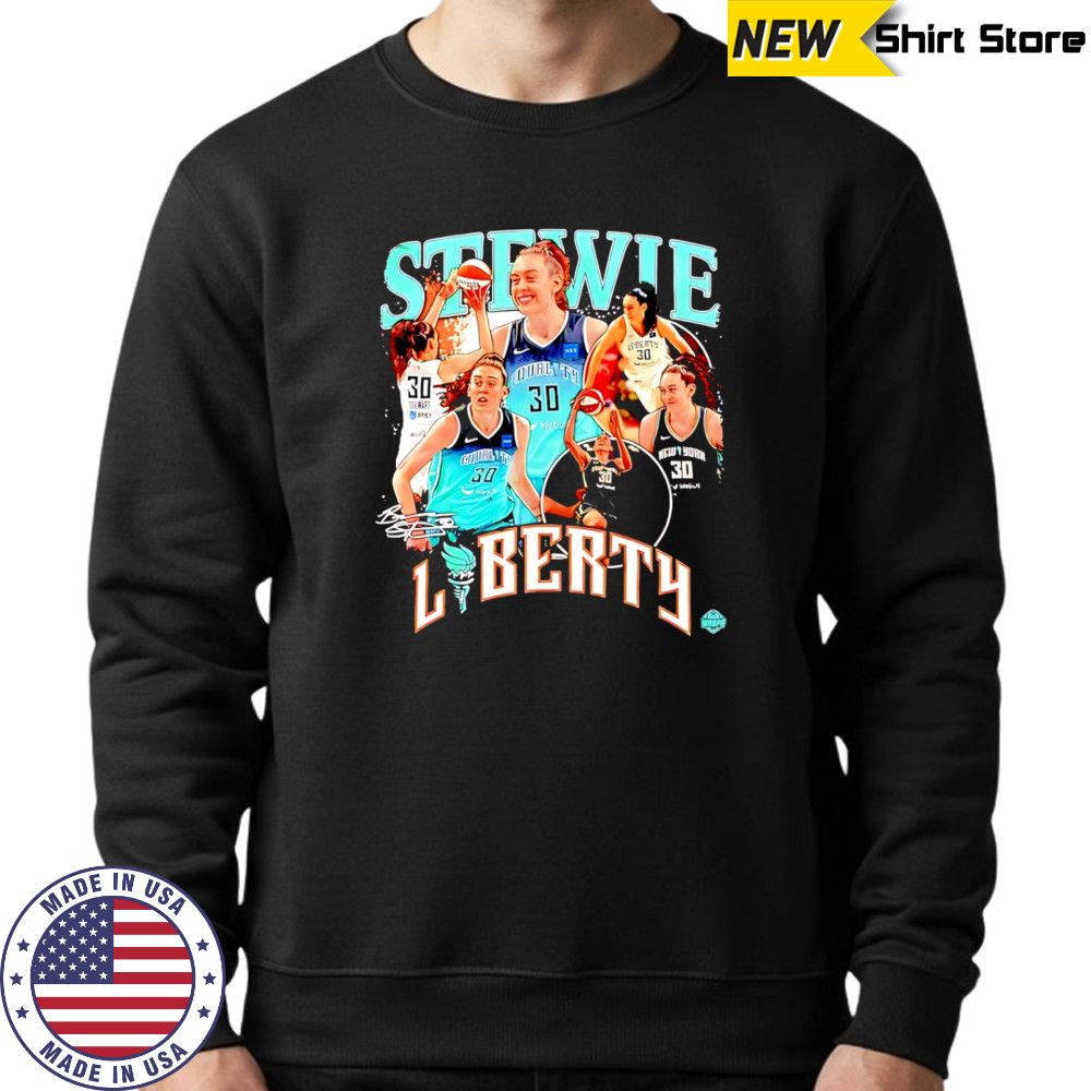 Breanna Stewart No.30 New York Liberty WNBA signature shirt Sweatshirt