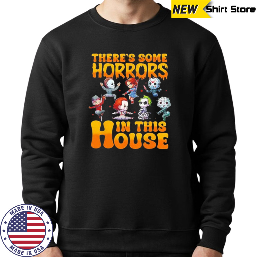 Cartoon there’s some horrors in this house shirt Sweatshirt