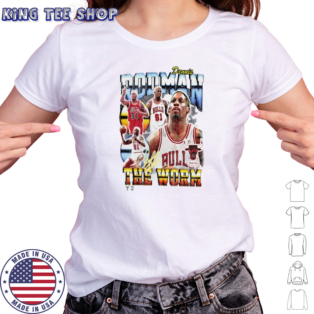 Dennis Rodman Chicago Bulls NBA signature retro shirt Women's T-shirt