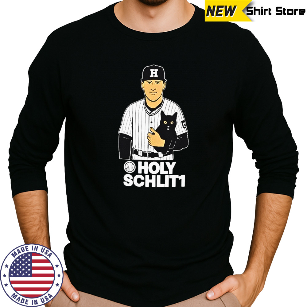 Drew Schlittler holy Schlit1 baseball cat shirt Long Sleeved
