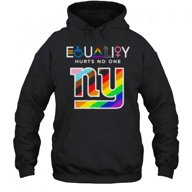Equality Hurts No One New York Giants Pride Shirt Hoodie