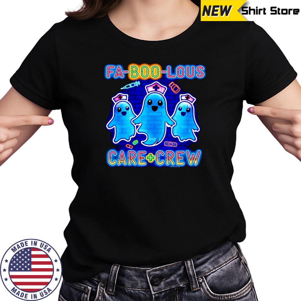 Fa-boo-lous Care Crew Boo nurse Halloween 2025 shirt Women's T-shirt