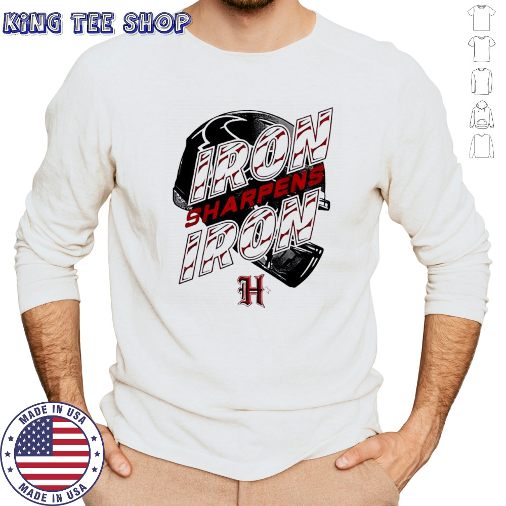 Houston Texans Iron Sharpens Iron helmet shirt Long Sleeved