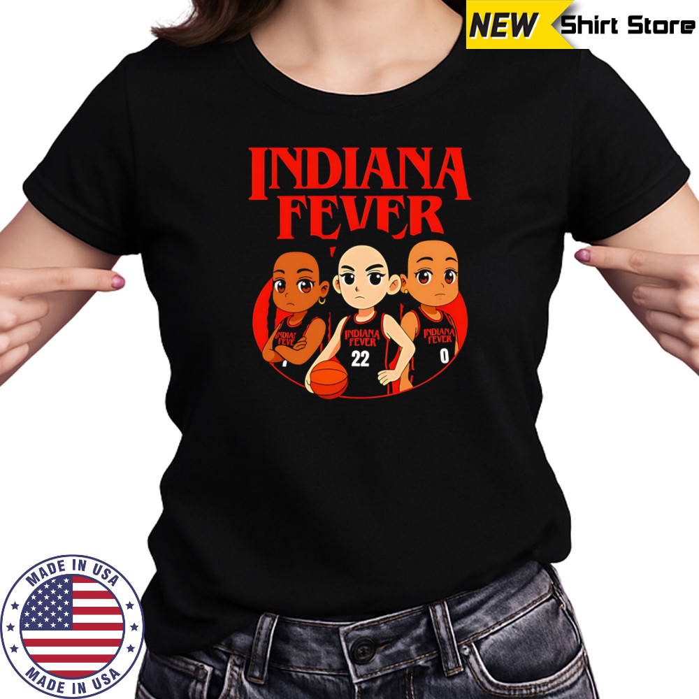 Indiana Fever stranger things WNBA cartoon shirt Women's T-shirt