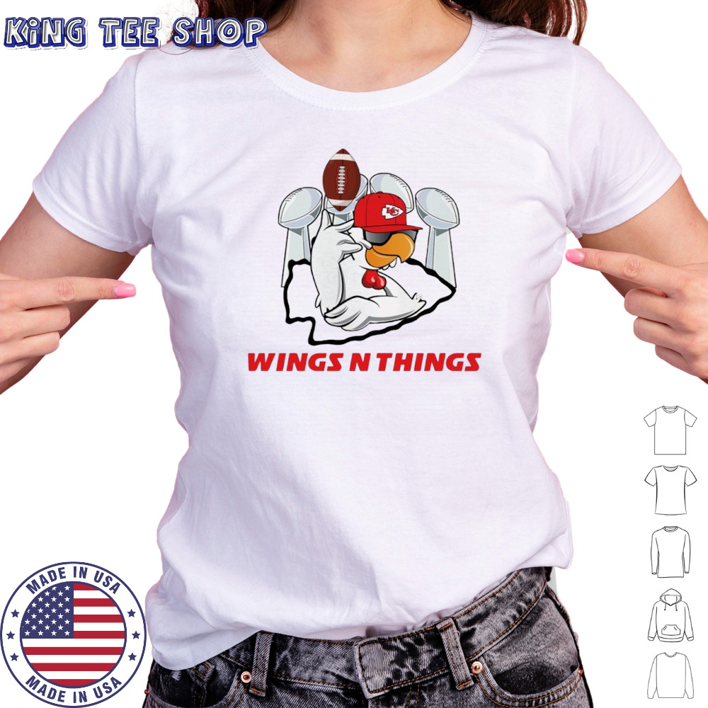 Kansas City Chiefs wings ‘n things NFL super bowl parody logo shirt Women's T-shirt