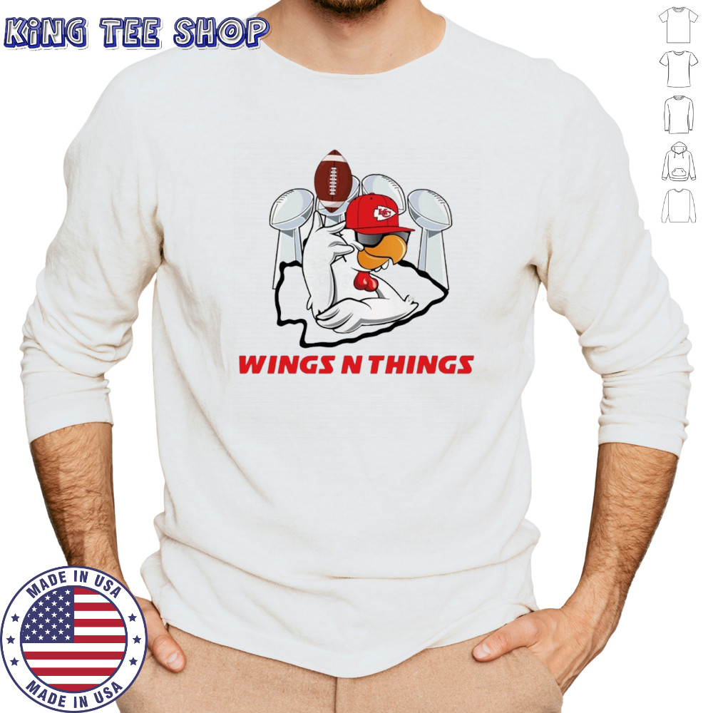 Kansas City Chiefs wings ‘n things NFL super bowl parody logo shirt Long Sleeved