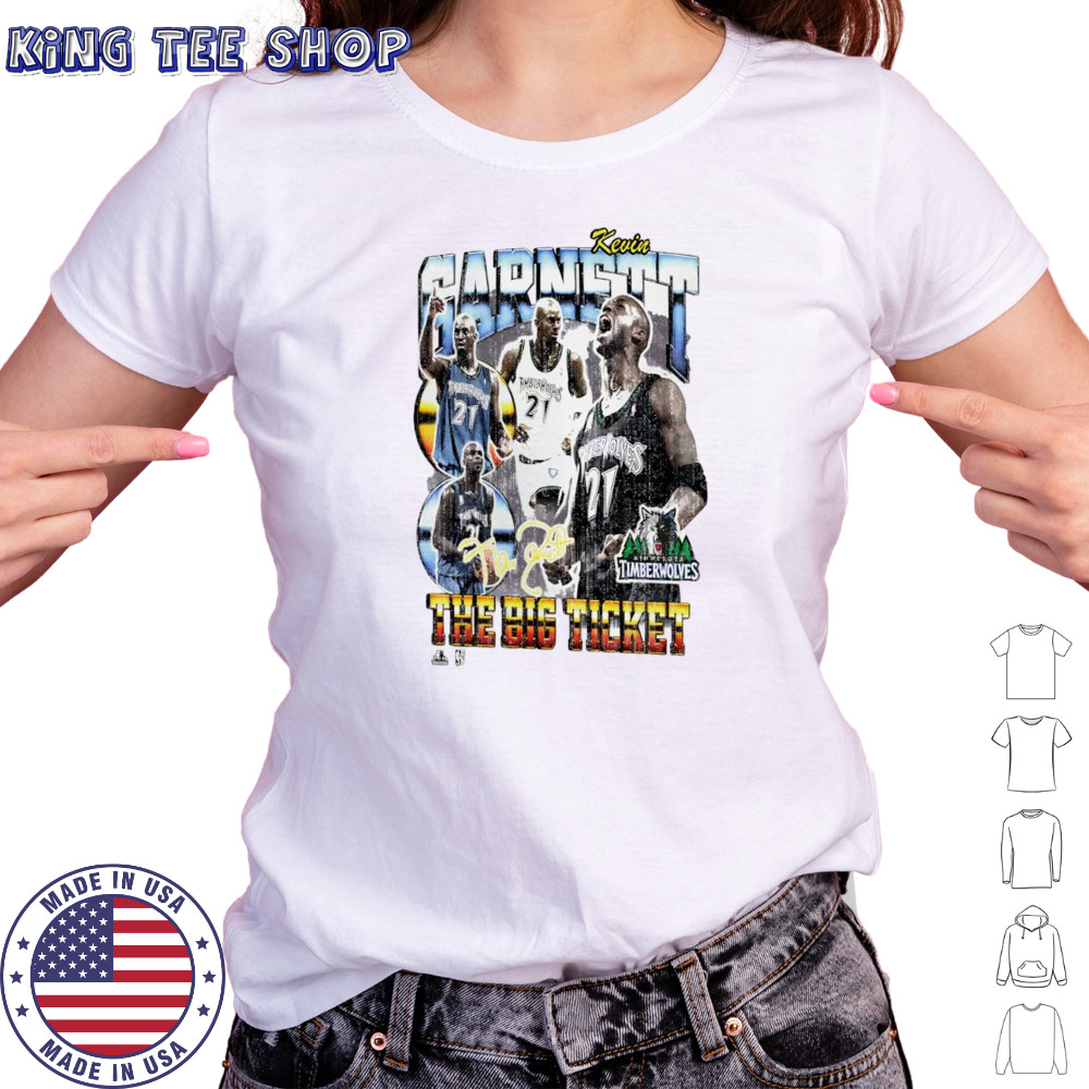 Kevin Garnett Minnesota Timberwolves NBA signature retro shirt Women's T-shirt