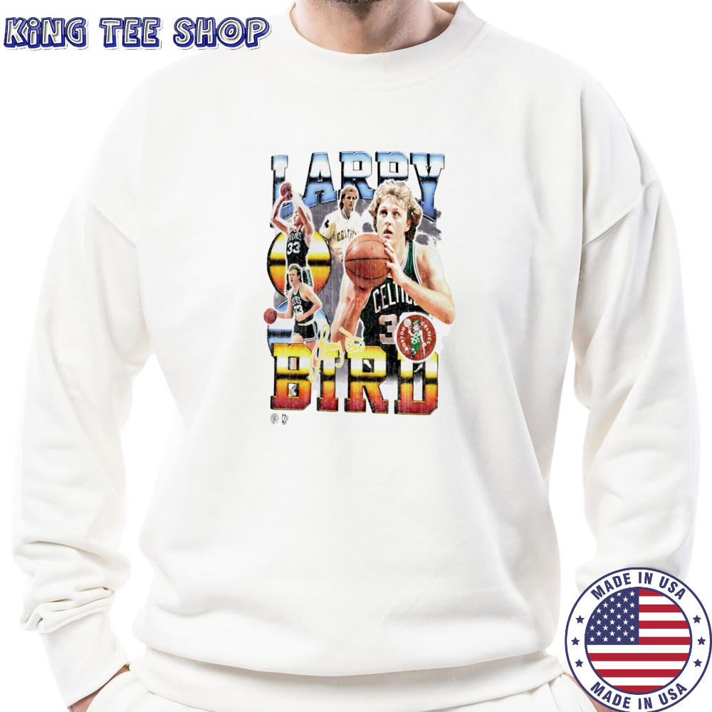 Larry Bird Boston Celtics NBA signature retro shirt Sweatshirt