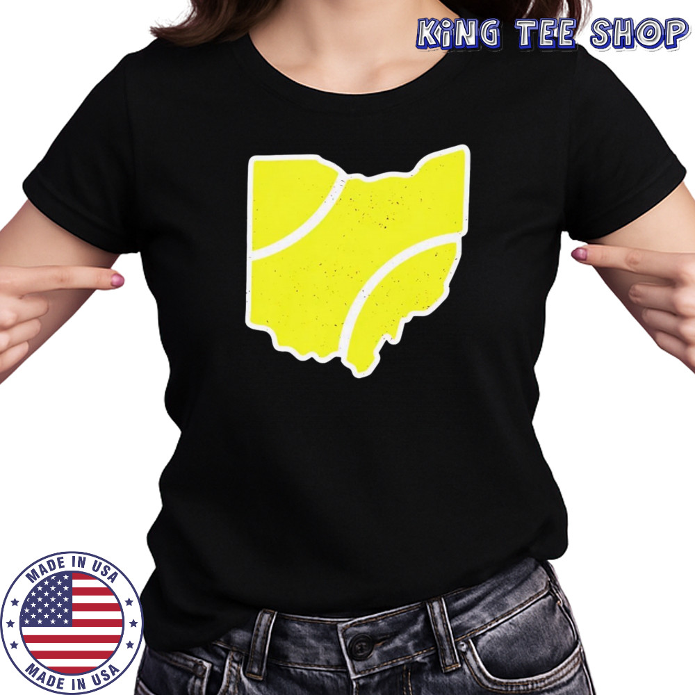 Ohio tennis ball map shirt Women's T-shirt
