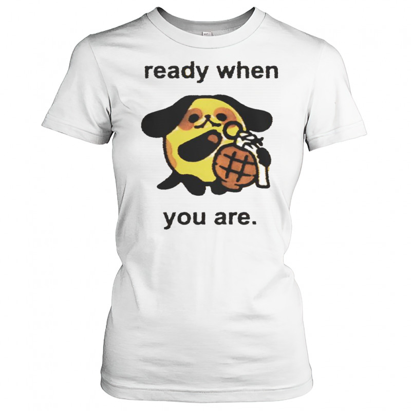 Ready When You Are Cute Dog With Grenade T-Shirt Women's T-shirt