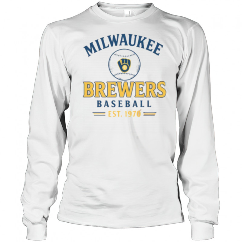 Retro Milwaukee Baseball est 1970 Shirt Long Sleeved
