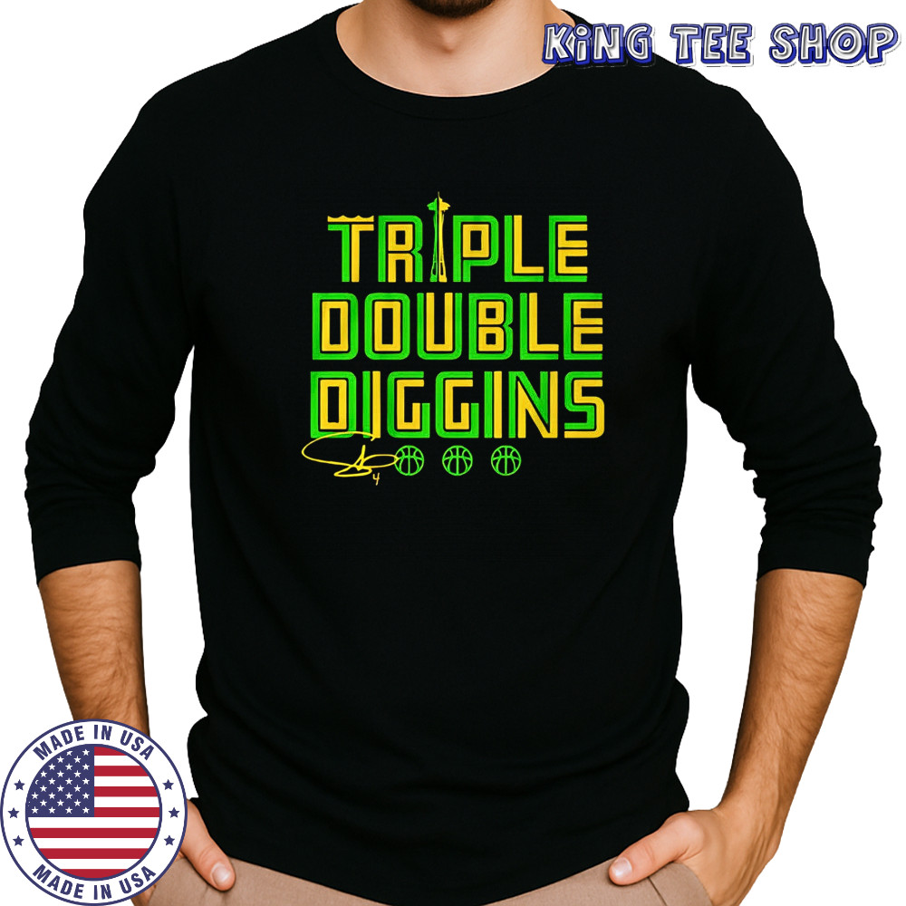 Skylar Diggins Triple Double Diggins Seattle shirt Long Sleeved