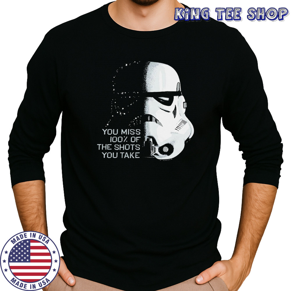 Star Wars you miss 100% of the shots you take shirt Long Sleeved