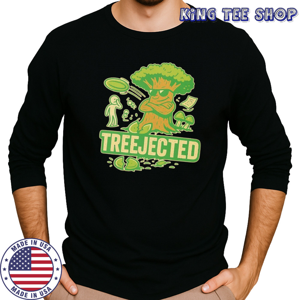 Treejected disc golf shirt Long Sleeved