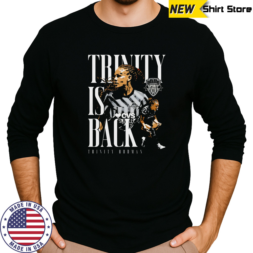 Trinity Rodman Washington Spirit trinity is back graphic shirt Long Sleeved