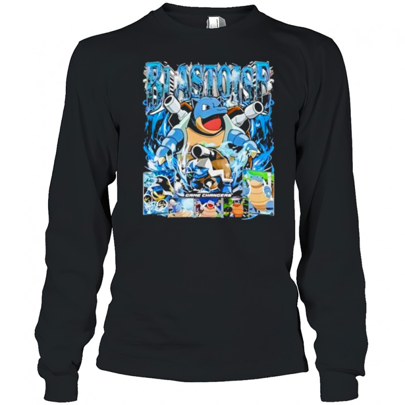 Vintage Pokemon blastoise game changers shirt Long Sleeved