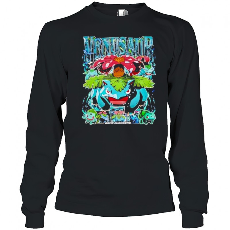 Vintage Pokemon venusaur game changers shirt Long Sleeved