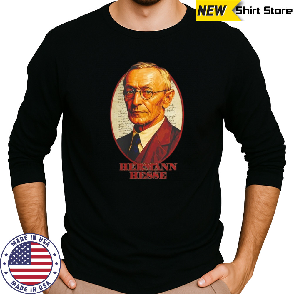 Hermann Hesse portrait shirt Long Sleeved