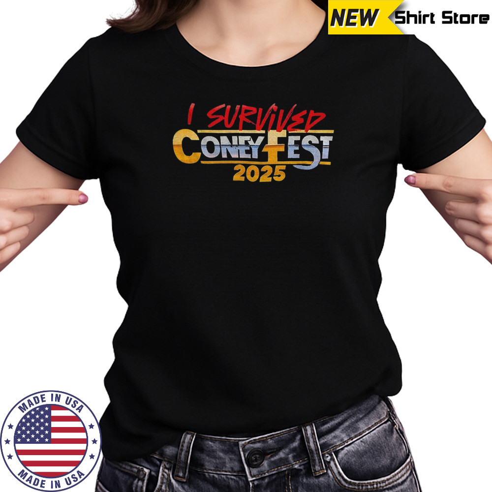 I survived coney fest 2025 shirt Women's T-shirt