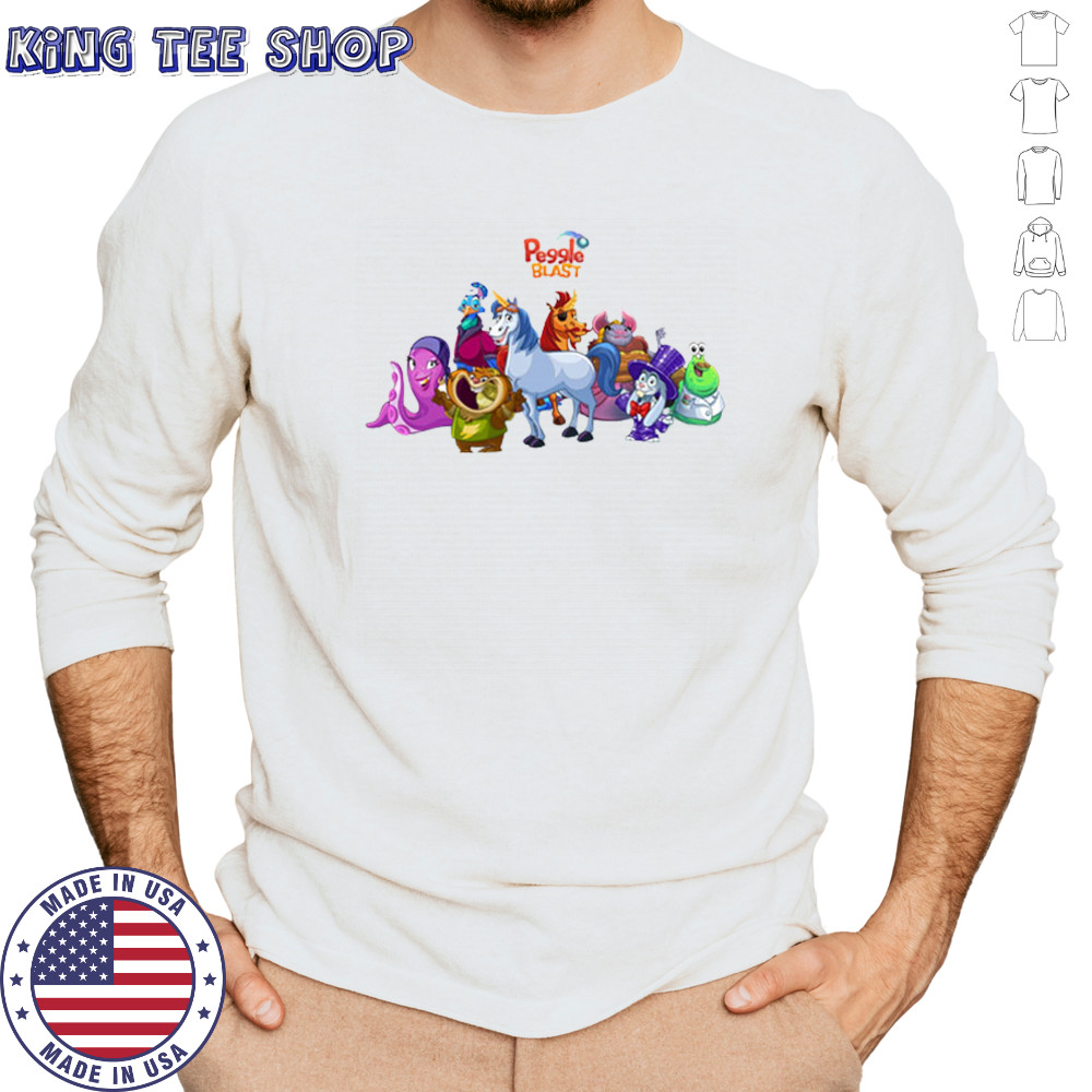 Peggle blast characters shirt Long Sleeved