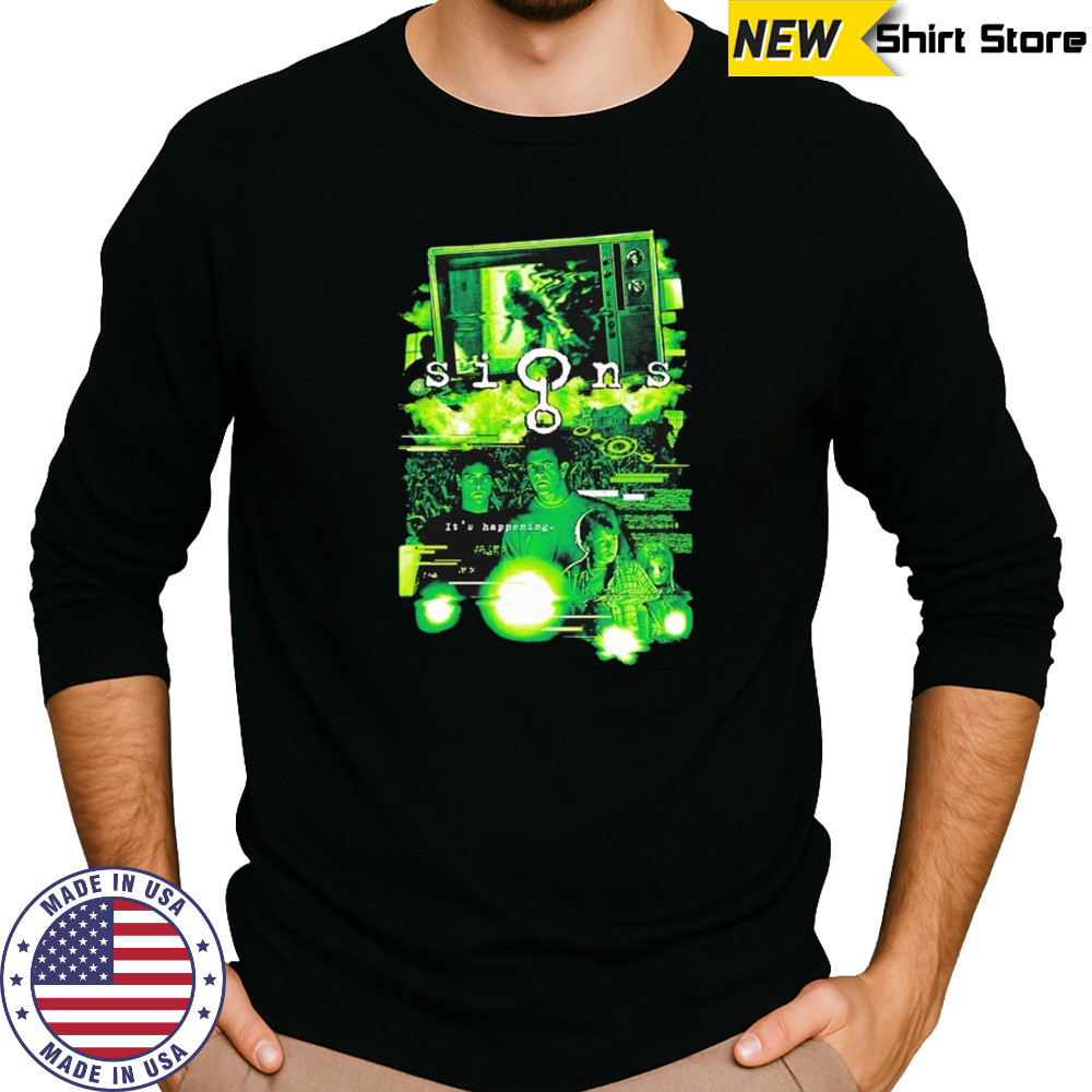 Signs the invasion poster 2002 shirt Long Sleeved