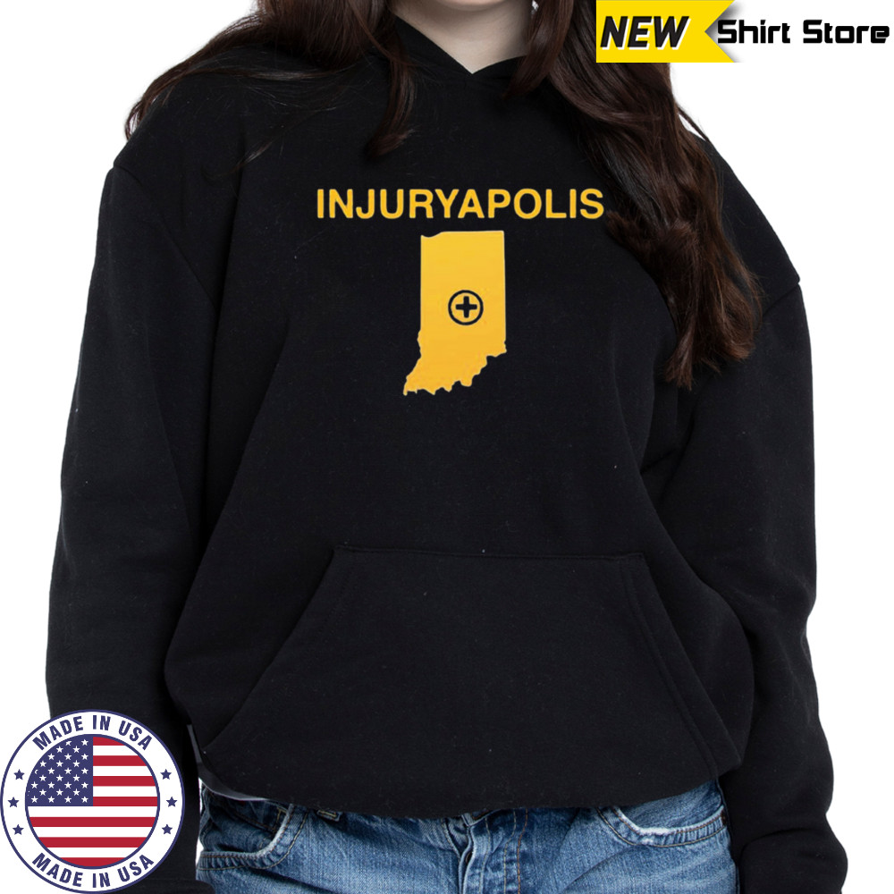 Tyler Smith wearing Injuryapolis shirt Hoodie