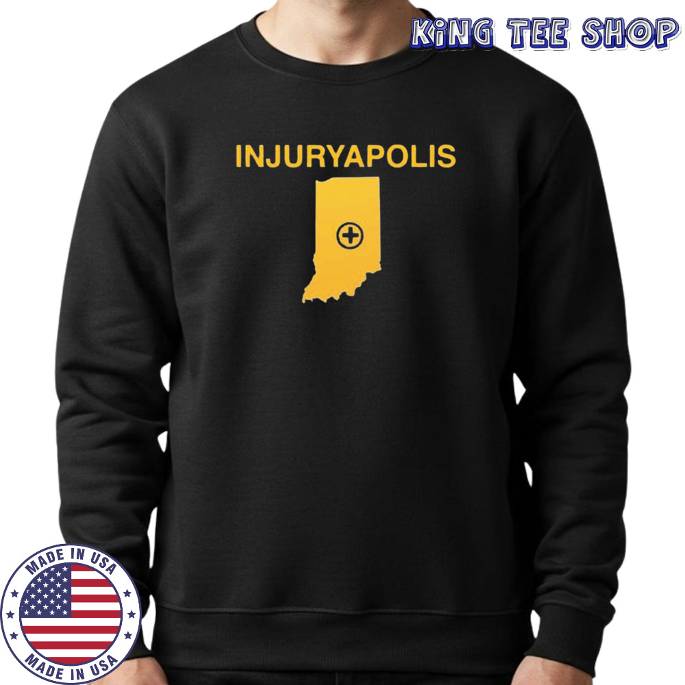 Tyler Smith wearing Injuryapolis shirt Sweatshirt