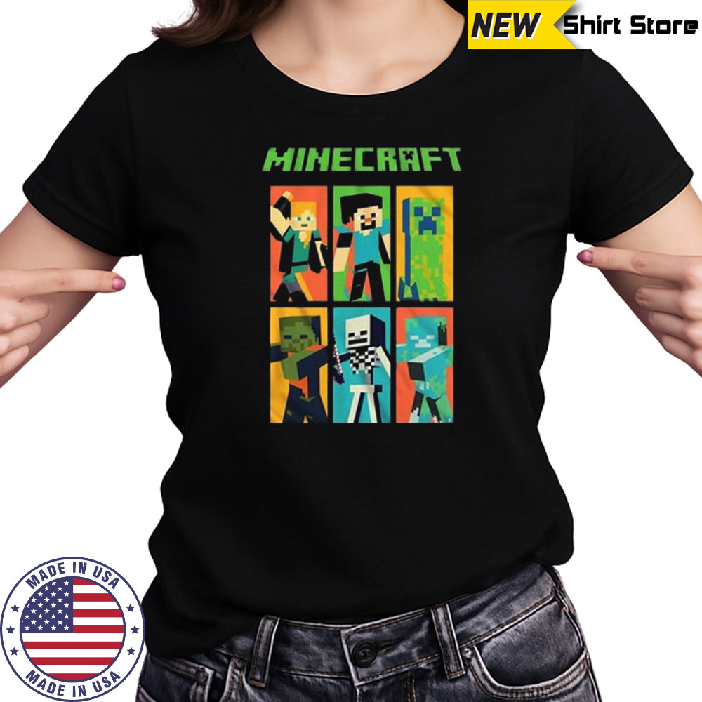 A Minecraft Movie Steve Cosplay Costume T-shirt Women's T-shirt