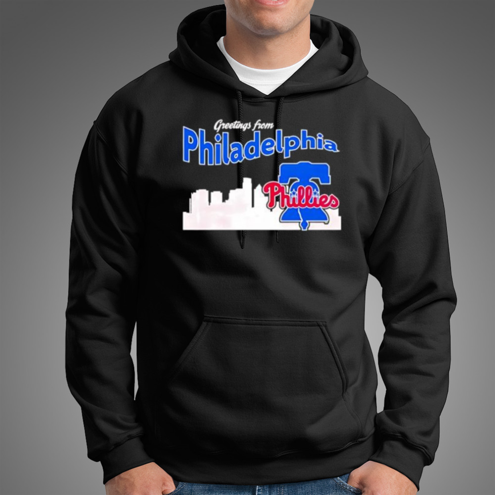 Greetings From Philadelphia Phillies Skyline shirt Hoodie